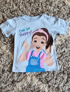 Children's Ms. Rachel 'I'm So Happy!' Graphic Tee - Light Blue